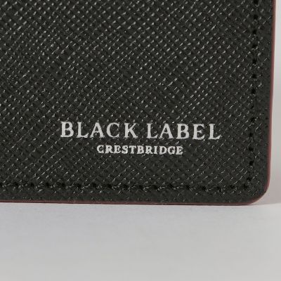バイカラークレストブリッジチェック2つ折りウォレット | BLACK LABEL