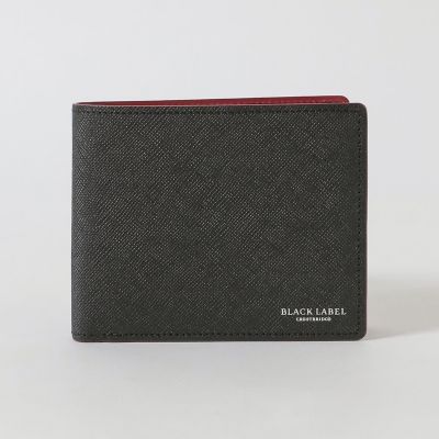 バイカラークレストブリッジチェック2つ折りウォレット | BLACK LABEL