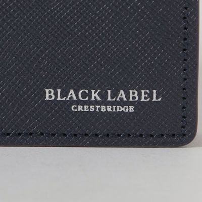 バイカラークレストブリッジチェック2つ折りウォレット | BLACK LABEL