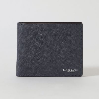 バイカラークレストブリッジチェック2つ折りウォレット | BLACK LABEL