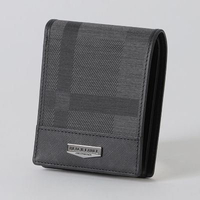 ＜BLACK LABEL CRESTBRIDGE (Men)＞【一部店舗限定】シャドークレストブリッジチェックコインウォレット