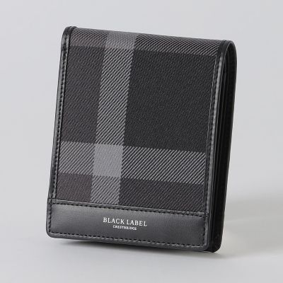 エンボスチェック2つ折りウォレット | BLACK LABEL CRESTBRIDGE (Men