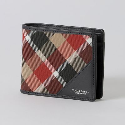 一部店舗限定】クレストブリッジチェックコインウォレット | BLACK