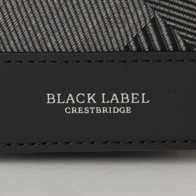 カルゼシャドークレストブリッジチェック2つ折りウォレット | BLACK
