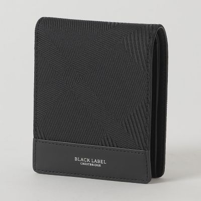 カルゼシャドークレストブリッジチェック2つ折りウォレット | BLACK