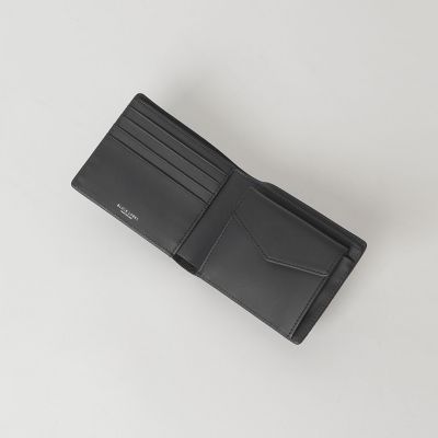 カルゼシャドークレストブリッジチェック2つ折りウォレット | BLACK