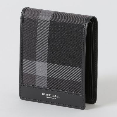 ＜BLACK LABEL CRESTBRIDGE (Men)＞【一部店舗限定】トーナルクレストブリッジチェックコインウォレット