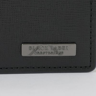 バイカラークレストブリッジチェック2つ折りウォレット | BLACK LABEL
