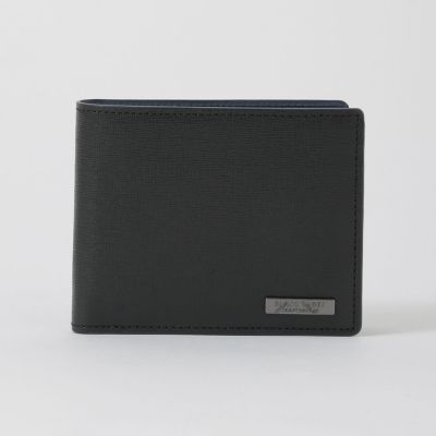 バイカラークレストブリッジチェック2つ折りウォレット | BLACK LABEL