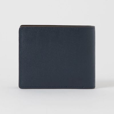 バイカラークレストブリッジチェック2つ折りウォレット | BLACK LABEL