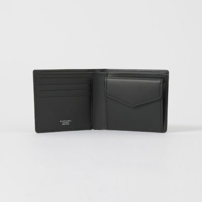 バイカラークレストブリッジチェック2つ折りウォレット | BLACK LABEL