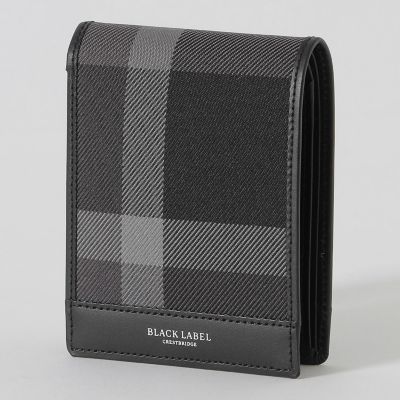 ＜BLACK LABEL CRESTBRIDGE (Men)＞【一部店舗限定】トーナルクレストブリッジチェックパスウォレット