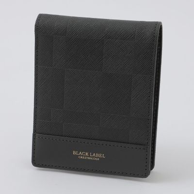 エンボスチェックパスウォレット | BLACK LABEL CRESTBRIDGE (Men