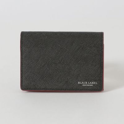 バイカラークレストブリッジチェックカードケース | BLACK LABEL
