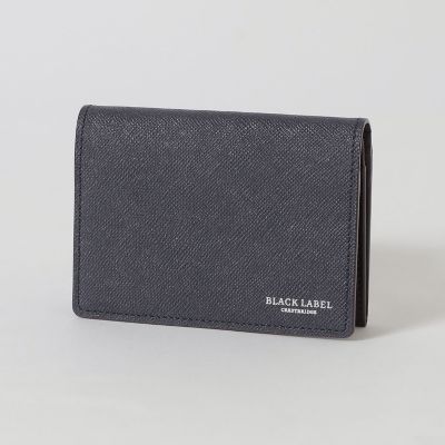 バイカラークレストブリッジチェックカードケース | BLACK LABEL