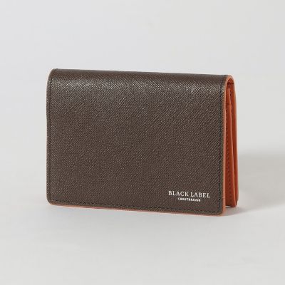 バイカラークレストブリッジチェックカードケース | BLACK LABEL