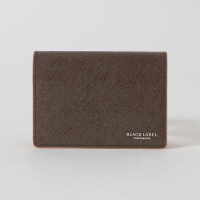 バイカラークレストブリッジチェックカードケース | BLACK LABEL