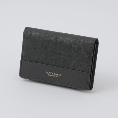 エンボスチェックカードケース | BLACK LABEL CRESTBRIDGE (Men