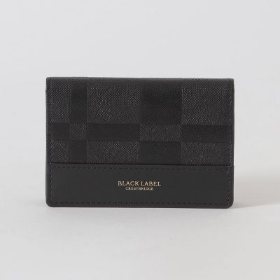エンボスチェックカードケース | BLACK LABEL CRESTBRIDGE (Men