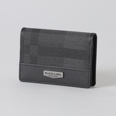 一部店舗限定】シャドークレストブリッジチェックカードケース | BLACK