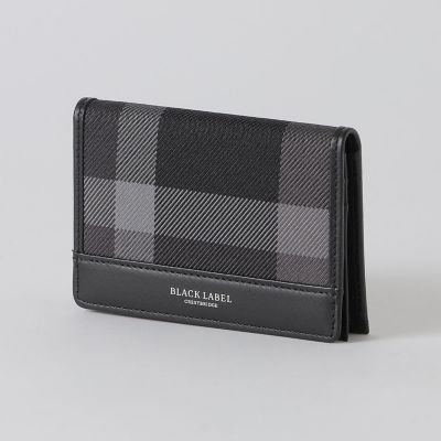 トーナルクレストブリッジチェックカードケース | BLACK LABEL