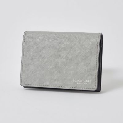 ＜BLACK LABEL CRESTBRIDGE (Men)＞バイカラークレストブリッジチェックカードケース