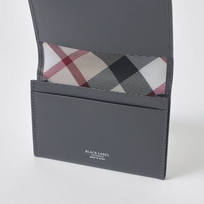 バイカラークレストブリッジチェックカードケース | BLACK LABEL
