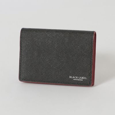 バイカラークレストブリッジチェックカードケース | BLACK LABEL