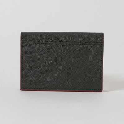 バイカラークレストブリッジチェックカードケース | BLACK LABEL