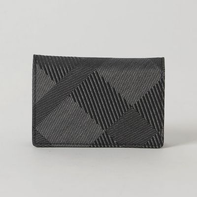 カルゼシャドークレストブリッジチェックカードケース | BLACK LABEL