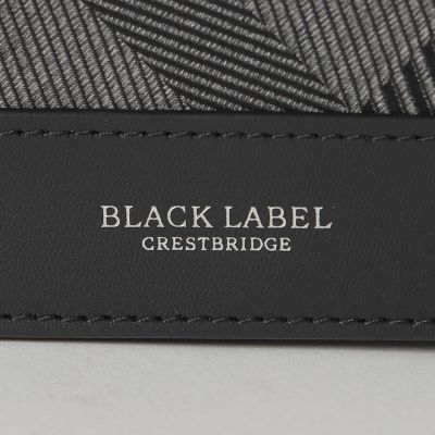 カルゼシャドークレストブリッジチェックカードケース | BLACK LABEL