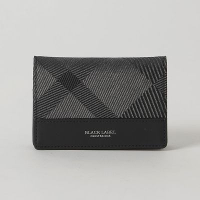 カルゼシャドークレストブリッジチェックカードケース | BLACK LABEL