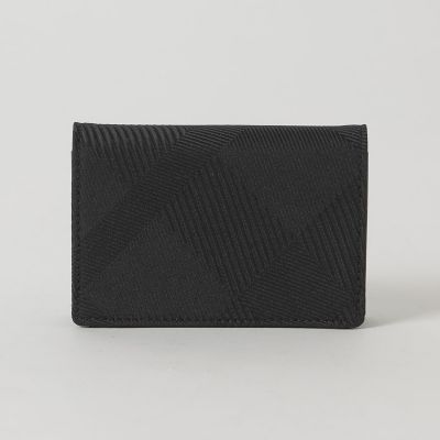 カルゼシャドークレストブリッジチェックカードケース | BLACK LABEL