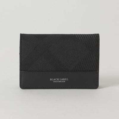 カルゼシャドークレストブリッジチェックカードケース | BLACK LABEL