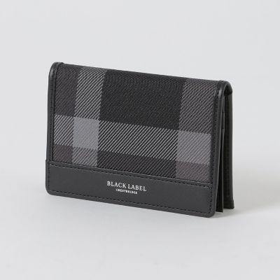 ＜BLACK LABEL CRESTBRIDGE (Men)＞【一部店舗限定】トーナルクレストブリッジチェックカードケース