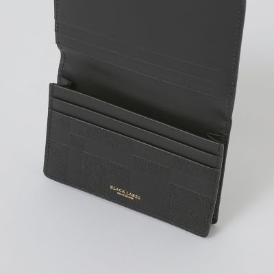 エンボスチェックカードケース | BLACK LABEL CRESTBRIDGE (Men