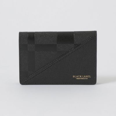 エンボスチェックカードケース | BLACK LABEL CRESTBRIDGE (Men