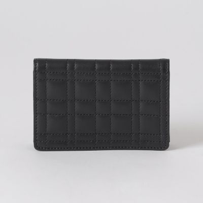クレストブリッジチェックステッチカードケース | BLACK LABEL