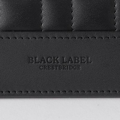 クレストブリッジチェックステッチカードケース | BLACK LABEL