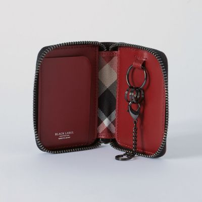 バイカラークレストブリッジチェックスマートキーケース | BLACK LABEL