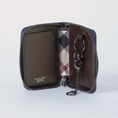 バイカラークレストブリッジチェックスマートキーケース | BLACK LABEL