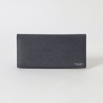 バイカラークレストブリッジチェックロングウォレット | BLACK LABEL