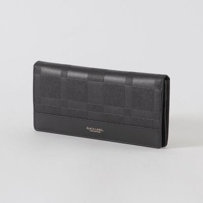 エンボスチェックロングウォレット | BLACK LABEL CRESTBRIDGE (Men