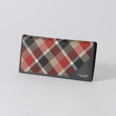 一部店舗限定】クレストブリッジチェックラウンドジップウォレット