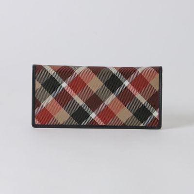 一部店舗限定】クレストブリッジチェックロングウォレット | BLACK