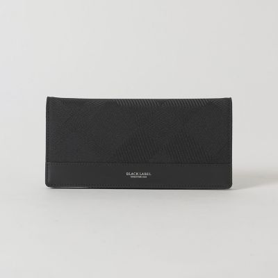 カルゼシャドークレストブリッジチェックロングウォレット | BLACK