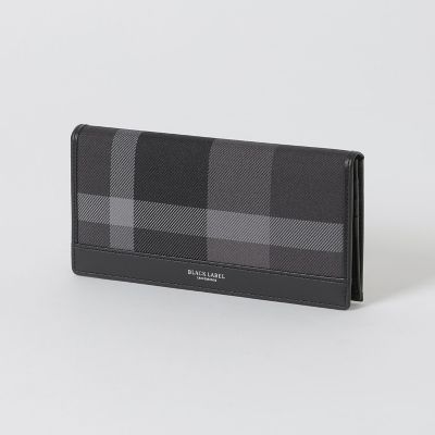 ＜BLACK LABEL CRESTBRIDGE (Men)＞【一部店舗限定】トーナルクレストブリッジチェックロングウォレット