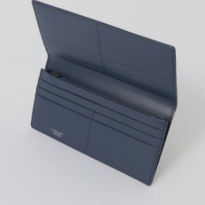 バイカラークレストブリッジチェックロングウォレット | BLACK LABEL