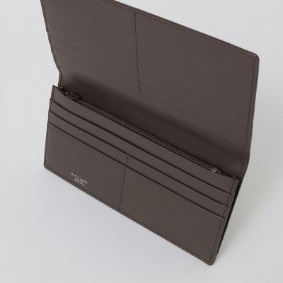 バイカラークレストブリッジチェックロングウォレット | BLACK LABEL
