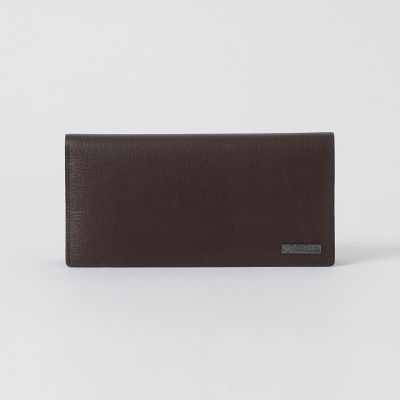 バイカラークレストブリッジチェックロングウォレット | BLACK LABEL